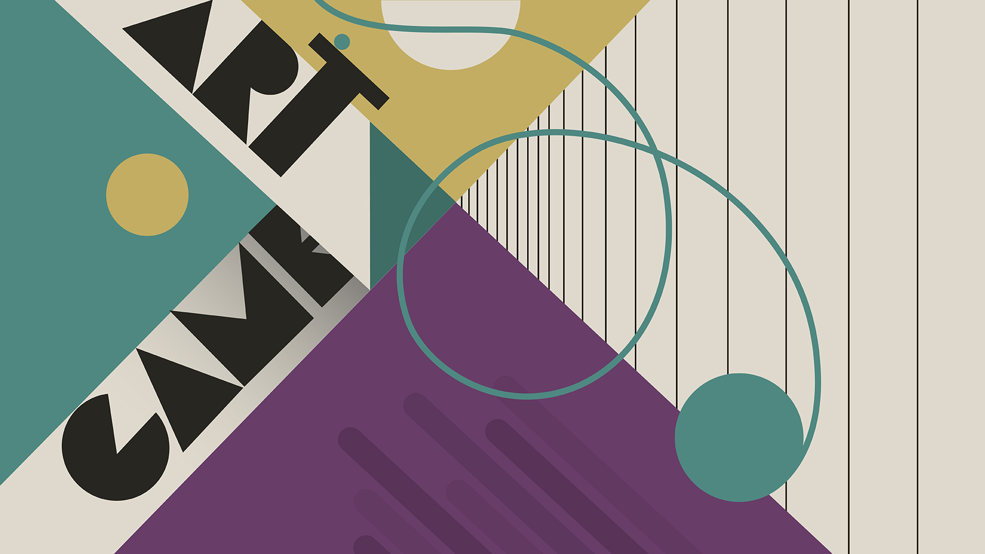 Diagonal poster close-up detail