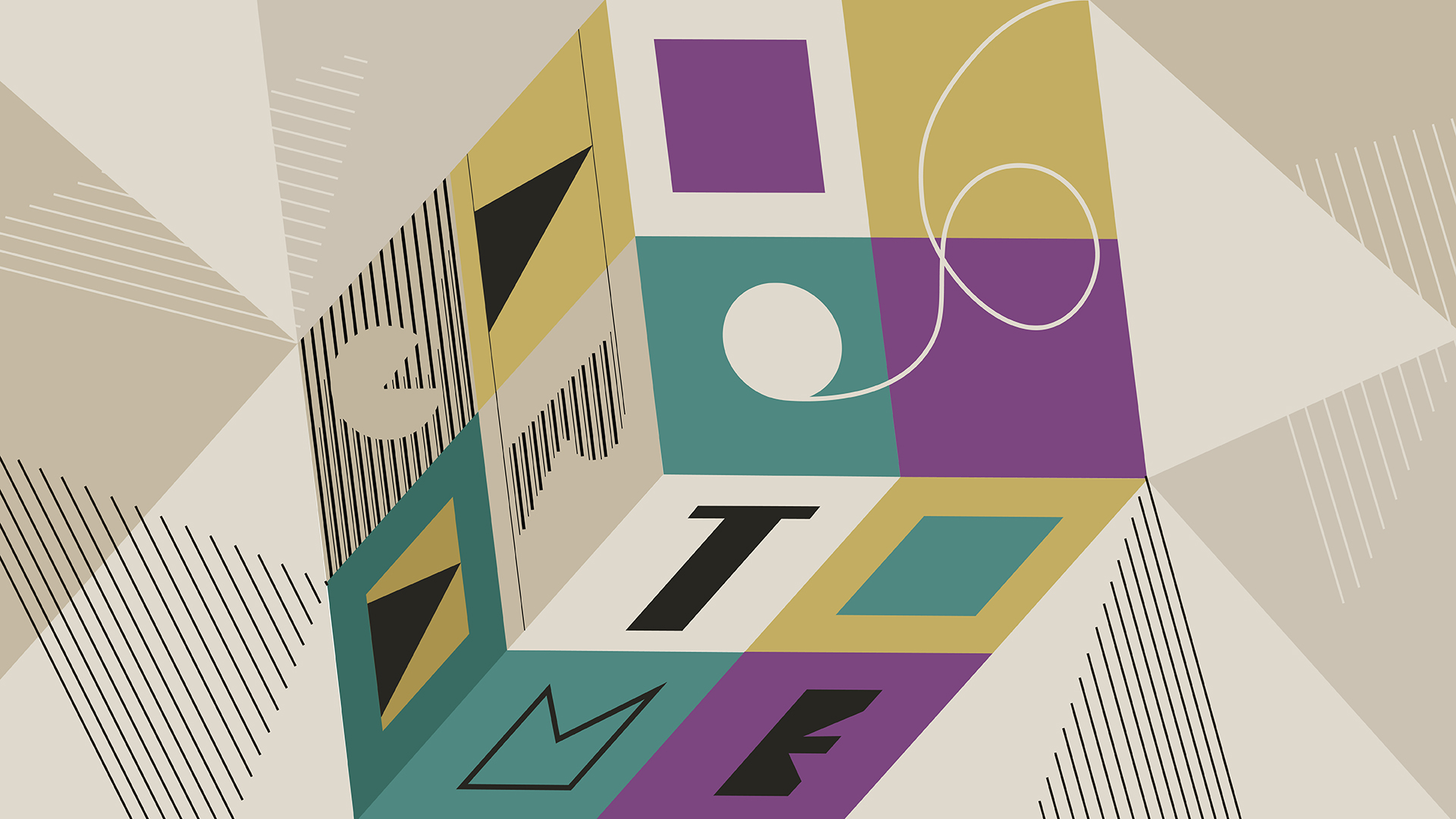 Cube poster close-up detail