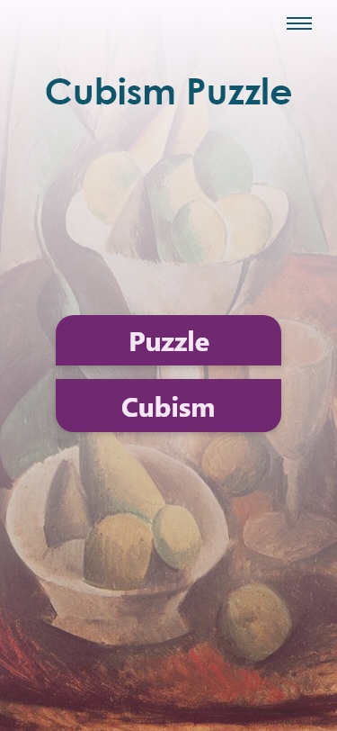 Cubism Puzzle entry screen