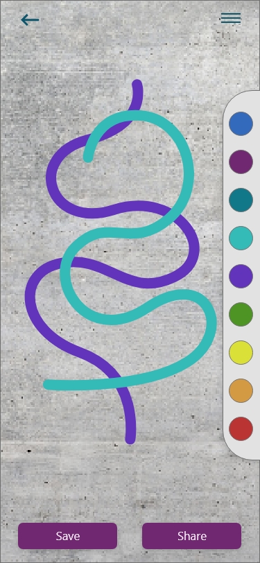 Graffiti drawing canvas