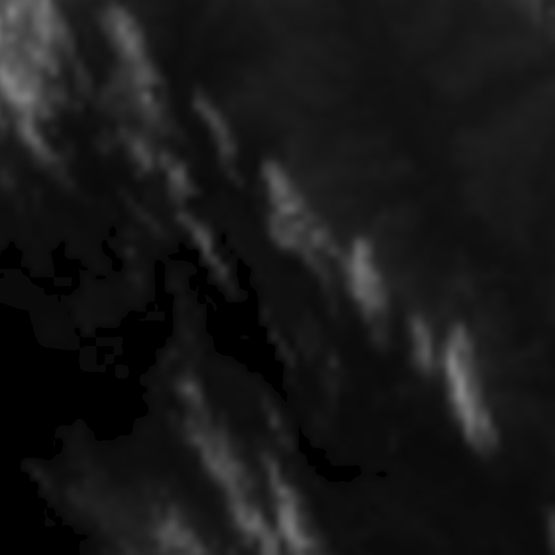 SRTM30 Plus heightmap of the Darien Gap region